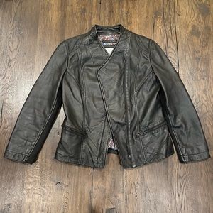Andrew Marc New York Black Leather Jacket